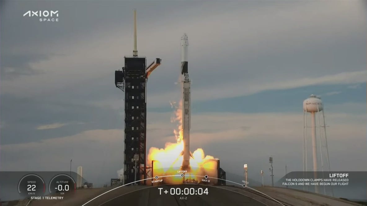 Axiom Space crew successfully launches into space for Ax-2 mission